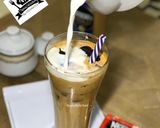 A picture of step 2 of Dalgona coffe.