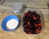 Foto del paso 1 de la receta: Helado de cerezas a la crema 🍒🍒