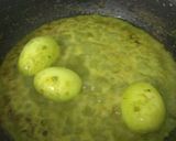 A picture of step 5 of Green Masala Egg.