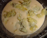 Foto del paso 4 de la receta: Pastel de queso y alcachofas en microondas