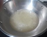 A picture of step 2 of Vrat Mysore pak (desiccated coconut).