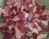 A picture of step 1 of Kerala style Beef fry with Malabar Paratha.