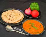 A picture of step 6 of Capsicum-Onion Curry in a Yogurt-Based Red Gravy.