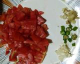 A picture of step 2 of Bhoni masala Kaleeji.