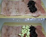 Foto del paso 3 de la receta: Lomo de cerdo relleno con manzanas y ciruelas sin horno - Recetas Navideñas