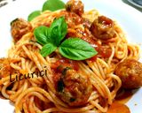 Pas rețetă Spaghetti "Lady and the Trump" 5 fotografie