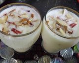 A picture of step 3 of Kesar badam Lassi.