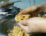 A picture of step 7 of Oats chana rolls🎀.