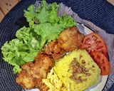 Foto langkah ke 4 dari resep Nasi Kuning Ayam Crispy.