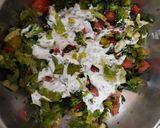 A picture of step 2 of Healthy Salad with Caesar dressing.