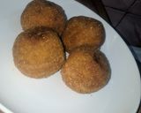 A picture of step 6 of Yam egg roll.