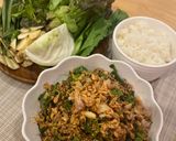 รูปขั้นตอนการทำที่ 3 ของ ลาบหมูคั่ว
