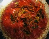 A picture of step 4 of Aloo Hara Pyaaz.