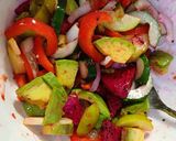 Hình bước làm 1 của món Salad rau quả, rong biển