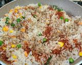 A picture of step 7 of Corn fried rice.