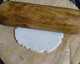 A picture of step 5 of Namkeen Ghujia for vrat.