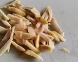 A picture of step 1 of Zero Oil Instant Ginger Pickle.
