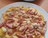 รูปขั้นตอนการทำที่ 4 ของ Carbonara pizza พิซซ่าคาโบนาร่า บางกรอบ low carb (ไม่เคร่ง)