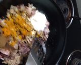 A picture of step 5 of Egg burfi curry.