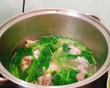 Hình bước làm 1 của món Cải bó xôi nấu thịt heo