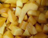 A picture of step 1 of Mango Cake😋.