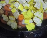 Foto langkah ke 5 dari resep Tumis tahu kuning,Wortel&Jamur Kancing tanpa minyak~diet friendly✨.