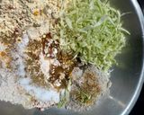 A picture of step 1 of Cabbage Muthiya.