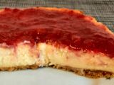 Tarta de Queso con confitura de fresas