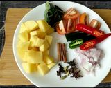 Gambar langkah 1 resipi Kari Daging.