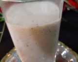 A picture of step 3 of Banana and date shake.