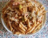 Foto del paso 7 de la receta: Pasta integral con calabacin y bacón ahumado