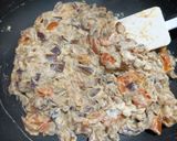 Foto del paso 4 de la receta: Paccheri rellenos de berenjena, nueces con vinagreta de requesón
