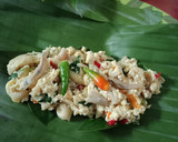 Foto langkah ke 6 dari resep Pepes Tahu Teri Jamur.