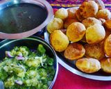 A picture of step 5 of Pani Puri.