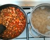 Foto del paso 5 de la receta: Pasta con jamón y arvejas