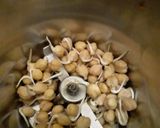 A picture of step 1 of Hummus peanut kebabs.