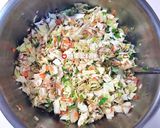A picture of step 2 of Pork Dumplings with Cabbage and Garlic Chives (with Video).