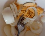 A picture of step 1 of My Egg,Spring onion and Soft Cheese mix#Breakfast#Lunch.