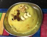 A picture of step 3 of Kesari Bhath or Saffron Halwa: Karnataka Special.