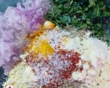 A picture of step 1 of Watermelon Rind Pakoda.