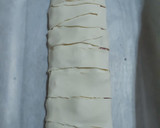 Foto del paso 2 de la receta: Trenza hojaldre, bacon, queso cabra y jamón york