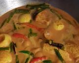 Foto langkah ke 5 dari resep Gulai Telur Tahu dan Kacang Panjang.