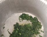 A picture of step 2 of Methi chicken curry.