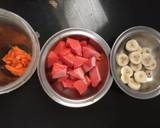 Papaya-banana -orange smoothie