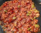 A picture of step 4 of Idli Shakshuka (Leftover Dosa batter).
