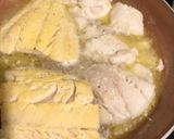 A picture of step 2 of Double Poached Haddock with veg and rice.
