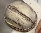 A picture of step 8 of Brain Cake.