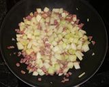 Pas rețetă Zucchini cu ou și salam (Zucchine con uova e salame) 4 fotografie