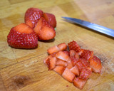 Foto del paso 7 de la receta: Desayuno saludable para dieta de tortitas de plátano con fresas