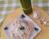 Carbonara spagetti Húsvéti sonkából recept fázis 2 fotója